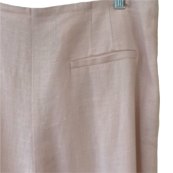 Topshop Coco Wide Leg Crop Linen Blend Trousers - Picture 6 of 9